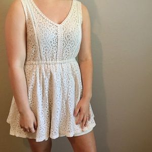 Cream Lace Dress